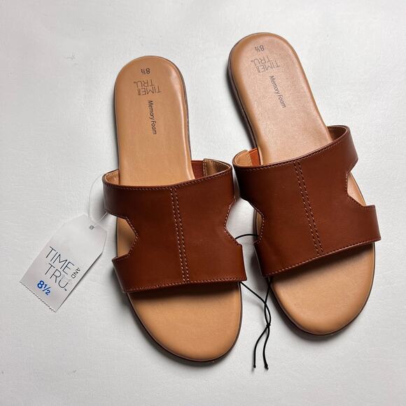 Time and Tru Women's Slip On Low Heel Sandals NWT Sz 8.5 - Picture 7 of 7